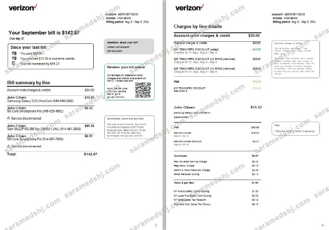 USA New Jersey Verizon utility 3-4 scr